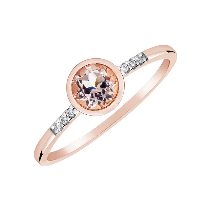 Prsten z růžového zlata s diamanty, Halada, 15 885 Kč Prsten z růžového zlata s diamanty, Halada, 15 885 Kč