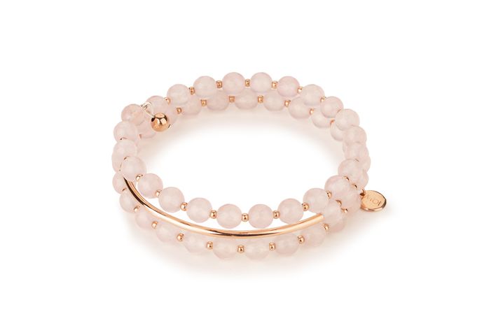 Elegentní náramek se španělským růženínem a růžovým zlatem pozlaceným stříbrem zasvěcený touze po LÁSCE, Mooyyy, 2 500 Kč Elegentní náramek se španělským růženínem a růžovým zlatem pozlaceným stříbrem zasvěcený touze po LÁSCE, Mooyyy, 2 500 Kč