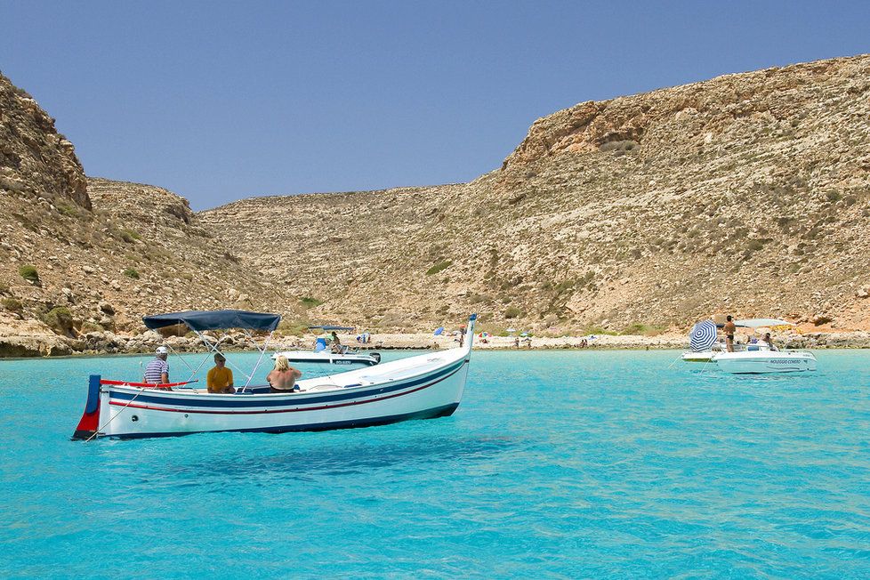 Spiaggia dei Conigli, Sicílie - Lampedusa