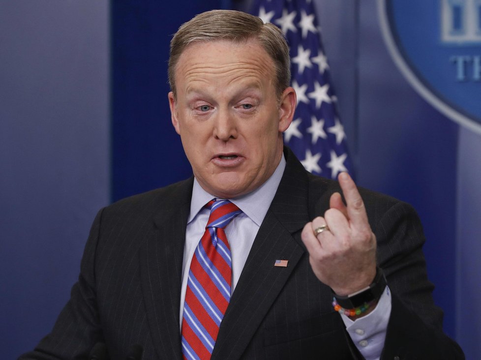 Mluvčí amerického prezidenta Sean Spicer.