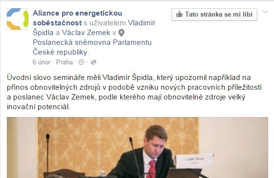 Vladimír Špidla ještě 4. února zahajoval energetický seminář ve sněmovně. O pár dní později zřejmě skončil v nemocnici.