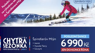 Skiareál Špindlerův Mlýn spustil prodej nejvýhodnějších sezónek na zimu