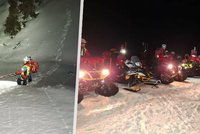 Noční drama ve Špindlerově Mlýně: Turista se zřítil z výšky 300 metrů!