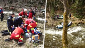 Amatérští vodáci chtěli vyzkoušet závodní trať na Labi: Zachraňovali je hasiči, jeden vodák zemřel!