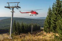 Ve Špindlu bude nová čtyřsedačková lanovka: Stavěl ji i vrtulník!