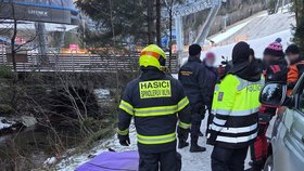 Policie vyšetřuje nález mrtvého cizince v potoce ve Špindlerově Mlýně