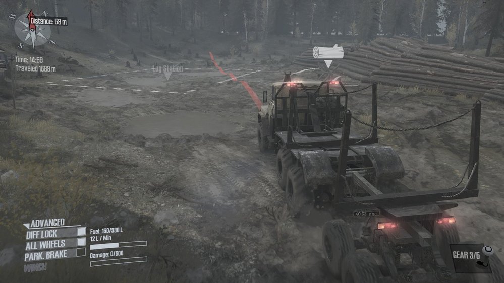 Bahnění ve Spintires: MudRunner