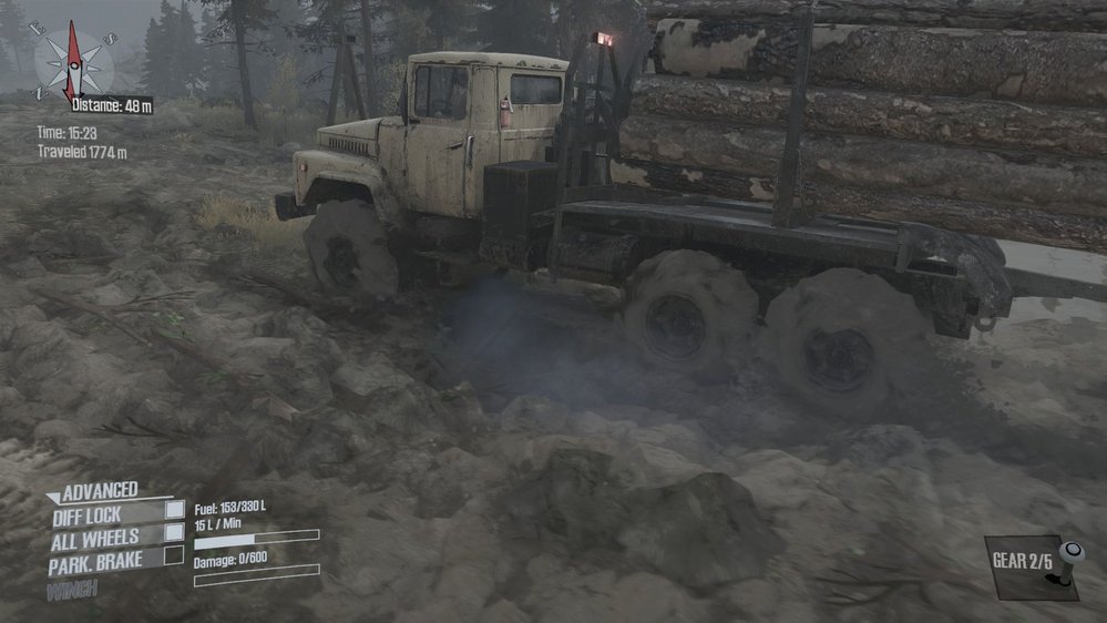 Bahnění ve Spintires: MudRunner