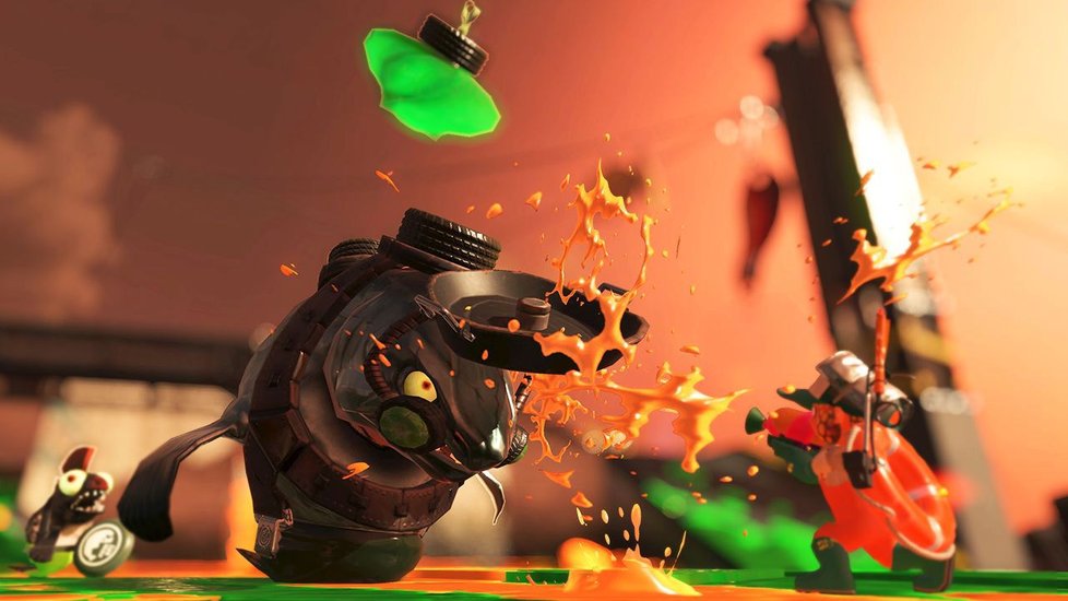 Šíleně zábavný Salmon Run režim.