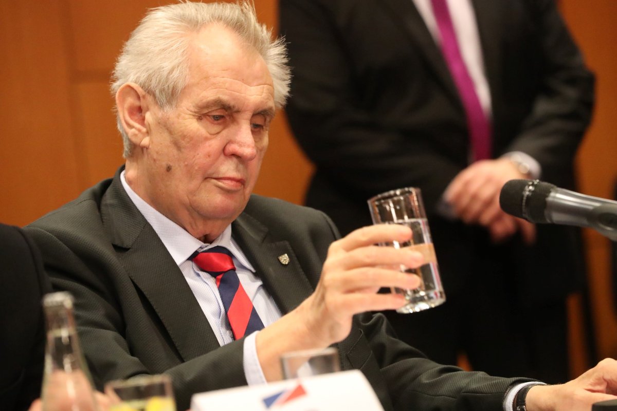 Prezident Miloš Zeman na sjezdu Strany práv občanů (28. 3. 2018)