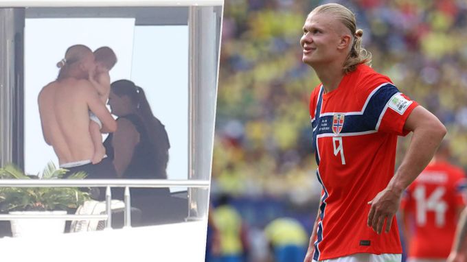 Norský čarostřelec Haaland si užívá na Sicílii: Blbne s utajovaným synem! Norský čarostřelec Haaland si užívá na Sicílii: Blbne s utajovaným synem!