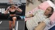 Sportovkyně se během závodu pokálela Sportovkyně se během závodu pokálela
