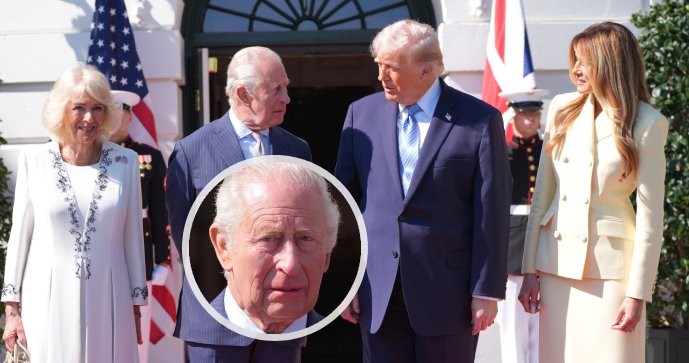 Král Karel se při přijetí v Bílém domě necítil příjemně.