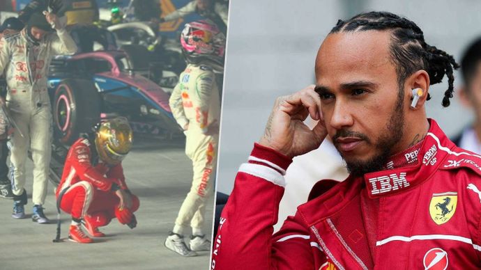 Hamilton po závodě skončil v péči lékařů