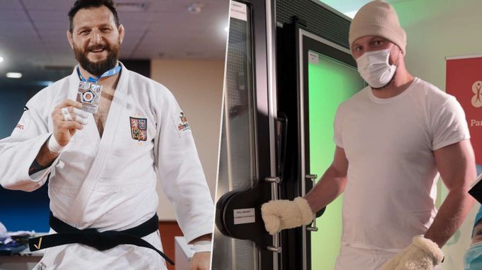 Krpálek po stříbru na ME vlezl do kryokomory: V mrazu -120 °C! Krpálek po stříbru na ME vlezl do kryokomory: V mrazu -120 °C!