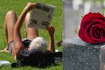Seniorka se opalovala na prostějovském hřbitově: Byla téměř nahá.
