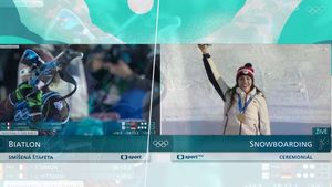 Místo ceremoniálu dojezd biatlonu: ČT vysvětluje přešlap s Maděrovou Místo ceremoniálu dojezd biatlonu: ČT vysvětluje přešlap s Maděrovou