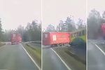 Srážku vlaku a náklaďáku u Příbrami natočila kamera: Podívejte se na šokující záběry!