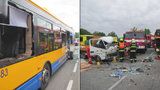 Vážná nehoda na Zlínsku: Boural autobus plný cestujících!