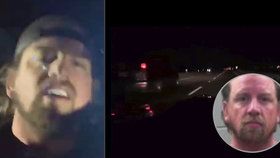 Američan se v živém vysílání proháněl po dálnici přes 300 km/h. Posvítila si na něj policie.