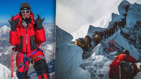 Znepokojující fotografie z Everestu: Horolezci překračovali mrtvolu svého kolegy