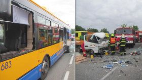 Vážná nehoda na Zlínsku: Boural tu autobus plný cestujících.