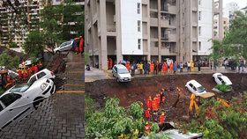 Tragédie v Indii: Zeď zasypala dělníkům domy, šestnáct mrtvých
