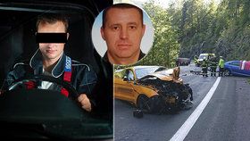 Řidič mustangu, který zabil generála Jakubů, je trestně stíhán: Za nehodu mohla jeho rychlost.