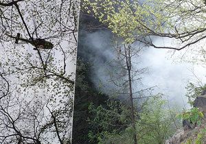 Požár na Semilsku: Hořelo na Riegrově stezce