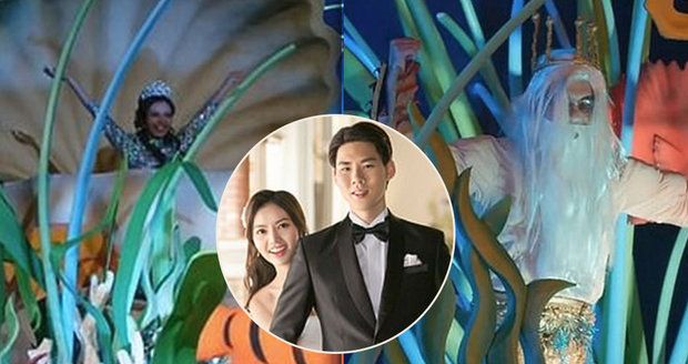 Šílená asijská svatba: Dědička a milovnice Malé mořské víly uspořádala podmořský obřad za miliony