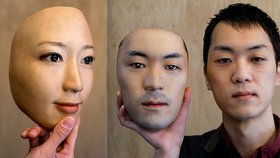 Chcete nový obličej? Japonec vyrábí realistické masky za 21 tisíc