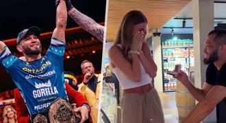 Muradov s pásem šampiona: Zásnuby po triumfu Muradov s pásem šampiona: Zásnuby po triumfu