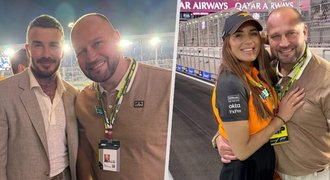 Majitel Litvínova Šlégr s manželkou v sedmém nebi při F1: Rada od Beckhama? Majitel Litvínova Šlégr s manželkou v sedmém nebi při F1: Rada od Beckhama?