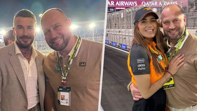 Majitel Litvínova Šlégr s manželkou v sedmém nebi při F1