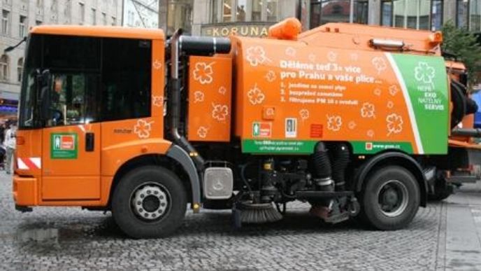 Společnost Pražské služby, která se stará o čistotu v hlavním městě.