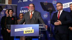Tisková konference SPOLU k evropským volbám (27.10.2023)