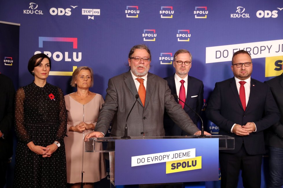 Tisková konference SPOLU k evropským volbám (27.10.2023)