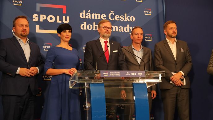 Volby do Sněmovny 2021: Jednání vítězné SPOLU a PirSTAN (9.10.2021)