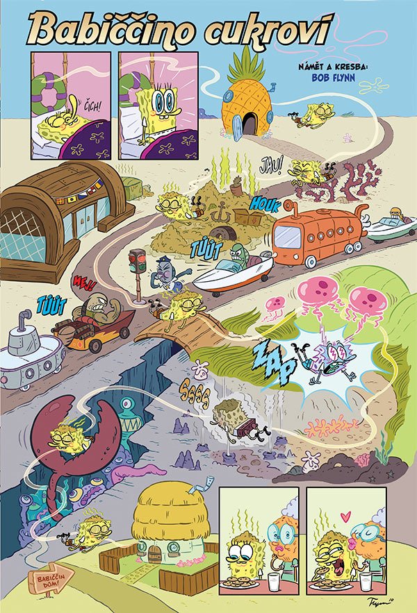 Komiks SpongeBob: Truhla pokladů je stejně ulítlý jako oblíbený televizní seriál