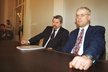 Spor o Lidový dům: Zdeněk Altner s Vladimírem Špidlou v roce 2000