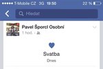 První informace o sňatku prozradil sám Pavel Šporcl