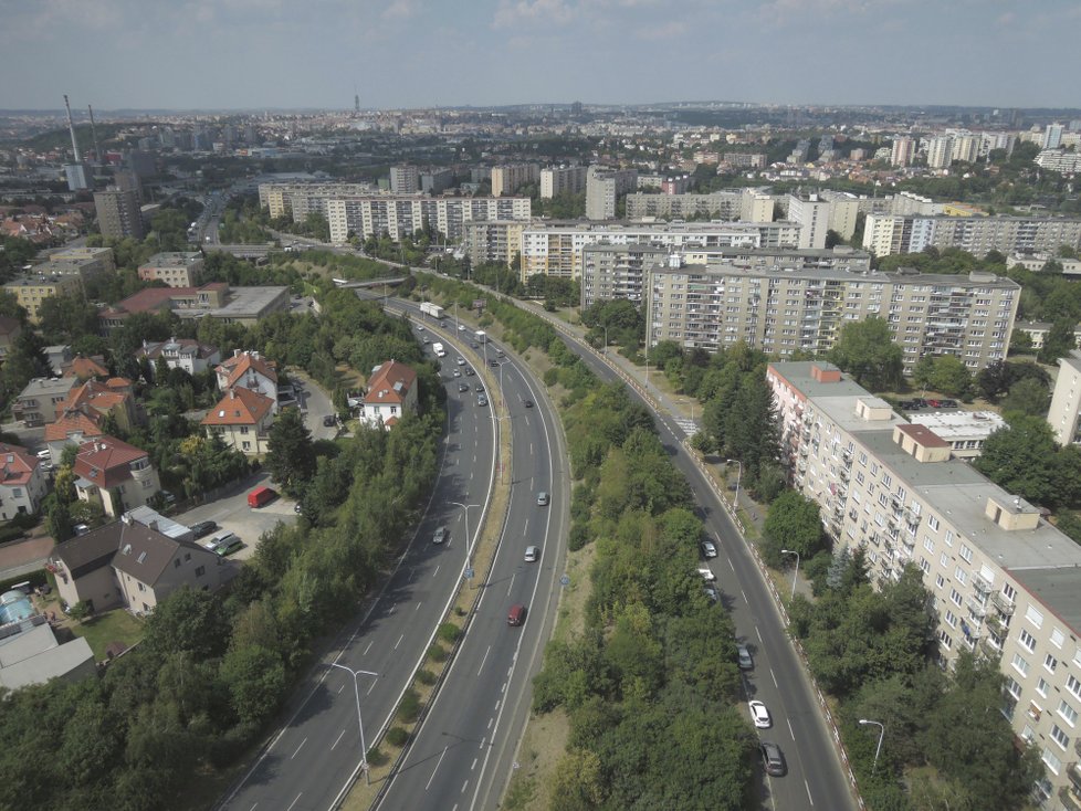 Stávající vzhled Spořilovské spojky