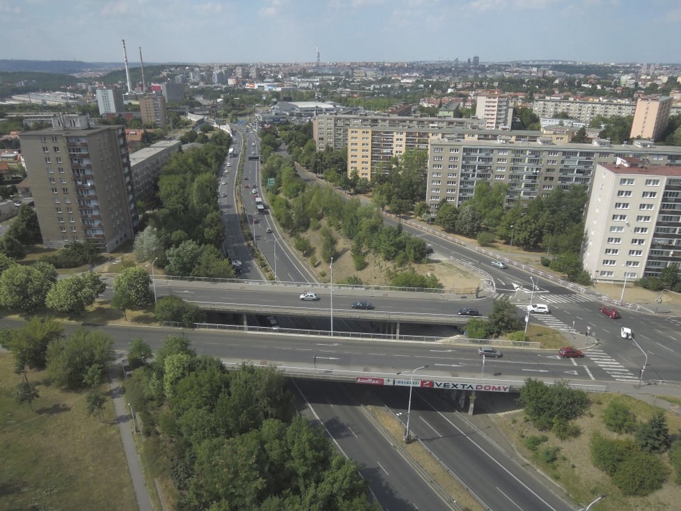 Stávající vzhled Spořilovské spojky