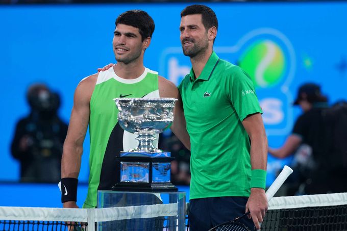 ONLINE: Dva rychlé sety ve finále Australian Open, Alcaraz v souboji s Djokovičem zabral ONLINE: Dva rychlé sety ve finále Australian Open, Alcaraz v souboji s Djokovičem zabral