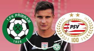 Příbram posílá do světa další talent! Z PSV může přitéct až 25 milionů