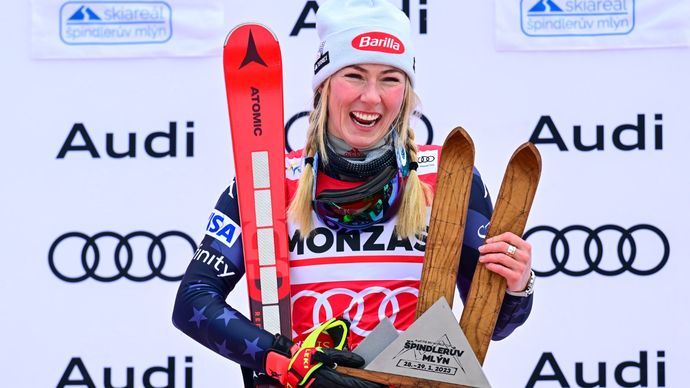 Mikaela Shiffrinová z USA ovládla slalom SP ve Špindlerově Mlýně