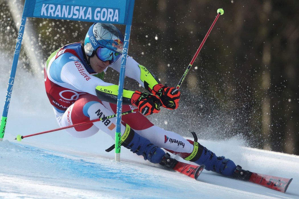 Švýcarský lyžař Marco Odermatt