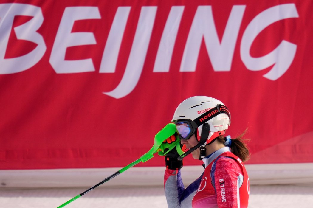 Slovenské favoritce Petře Vlhové se nepovedlo 1. kolo slalomu