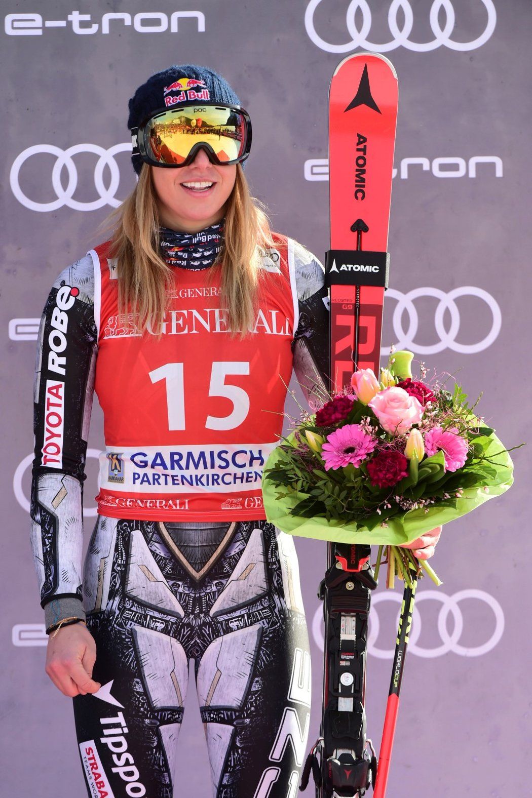 Vynikající jízda v německém Ga-Pa stačila Ester Ledecké na skvělé třetí místo