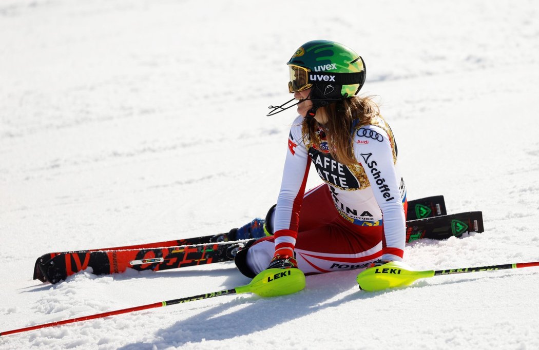 Katharina Liensbergerová je mistryní světa ve slalomu.